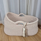 Personalisierter Moseskorb mit Verdeck (75cm x 40cm x 41cm)