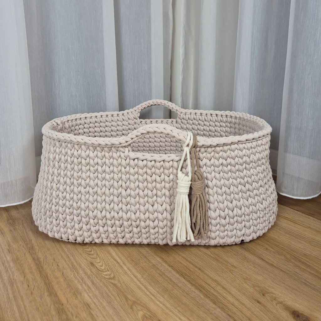 Personalisierter Moseskorb ohne Verdeck (75cm x 40cm x 30cm)